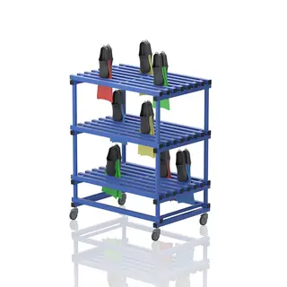 Mobile shelf for flippers (fins) 118 x 74 x 115 cm