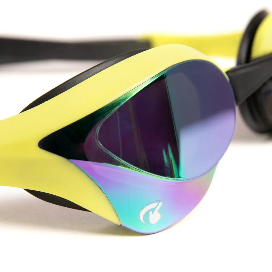 Cobra Ultra Swipe Mirror Svømmebrille Arena | Lime/Speil | Racing brille 