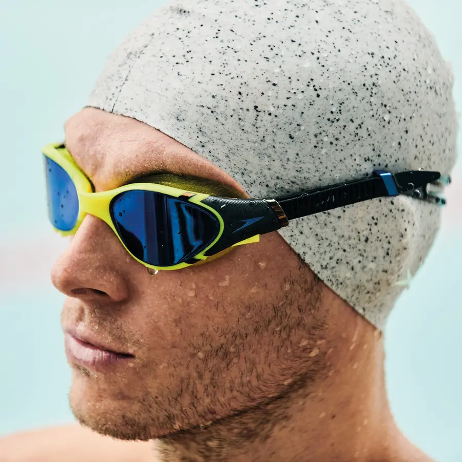 Speedo | Biofuse 2.0 Junior Uimalasit Keltainen kehys | Sininen peililinssi 
