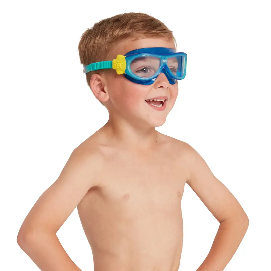 Zoggs | Phantom Kids Mask Sininen kehys | Kirkas linssi 