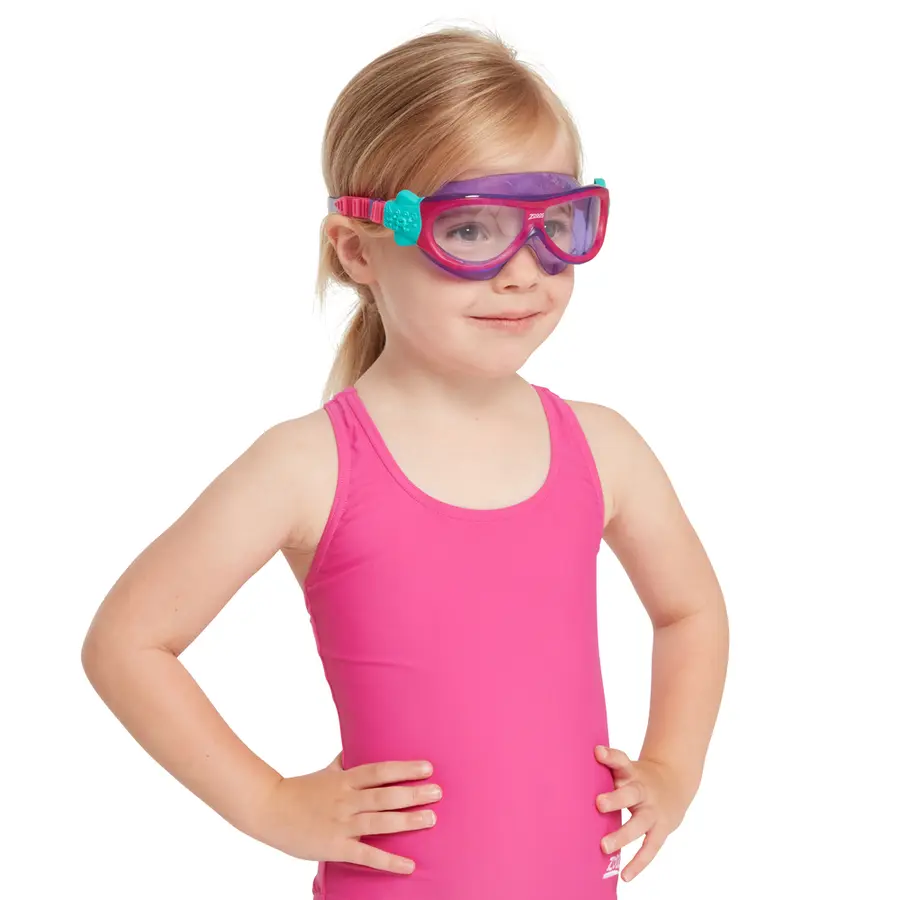 Zoggs | Phantom Kids Mask Violetti kehys | Kirkas linssi 