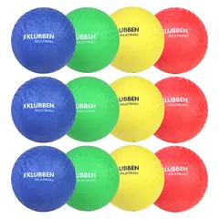 Klubben Multipallo setti | 15 cm 4 eri v&#228;ri&#228; | 12 kpl