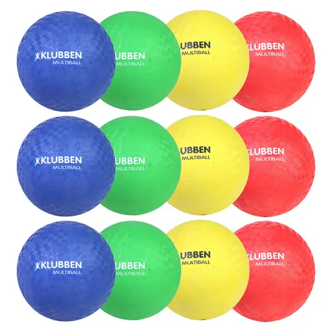 Klubben Multipallo setti | 21 cm 4 eri v&#228;ri&#228; | 12 kpl