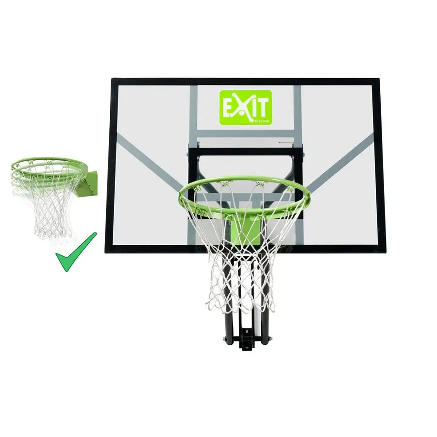 Koripallokori EXIT Galaxy Dunking Säädettävä korkeus | Dunk-kori | Lime 