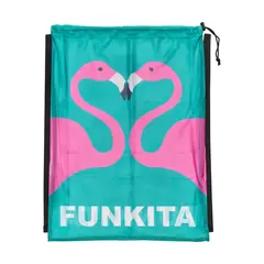 Funkita | Mesh Bag Go Flamingo | Verkkokassi