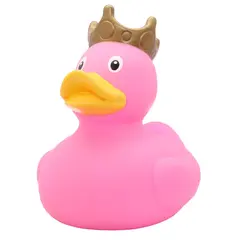 XXL Duck with Crown Pink 25 cm