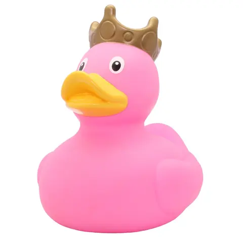 XXL Duck with Crown Pink 25 cm