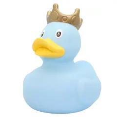 XXL Duck with Crown Light Blue 25 cm