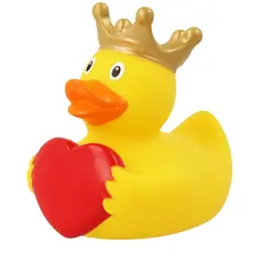 Duck with greeting heart