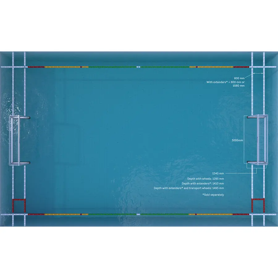 Malmsten | Vesipallomaali Multi PRO 2,5 m 