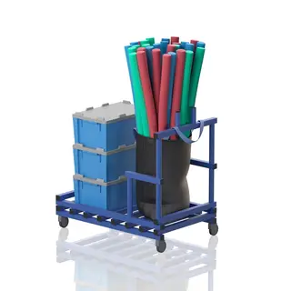 Mobile platform with handle Blue
