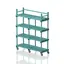 Mobile shelf with top rack 150 cm Green 150 x 50 x 184 cm 
