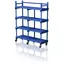 Mobil shelving and racking double Blue 150 x 50 x 184 cm 