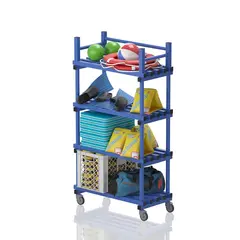 Mobile shelf with top rack