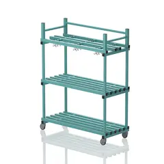 Mobile shelf with hooks MSH1360/600 138 x 60 x 177 cm