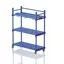 Mobile shelf with hooks MSH1360/600 138 x 60 x 177 cm 