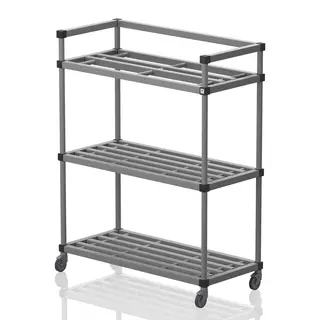 S&#228;ilytysvaunu uimahalliin | Harmaa 138 x 60 x 177 cm