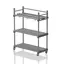 Mobile shelf with hooks MSH1360/600 138 x 60 x 177 cm 