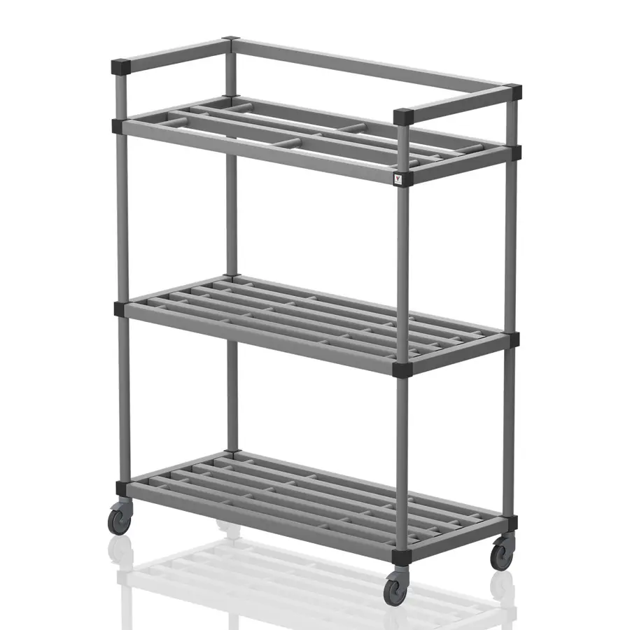 Säilytysvaunu uimahalliin | Harmaa 138 x 60 x 177 cm 