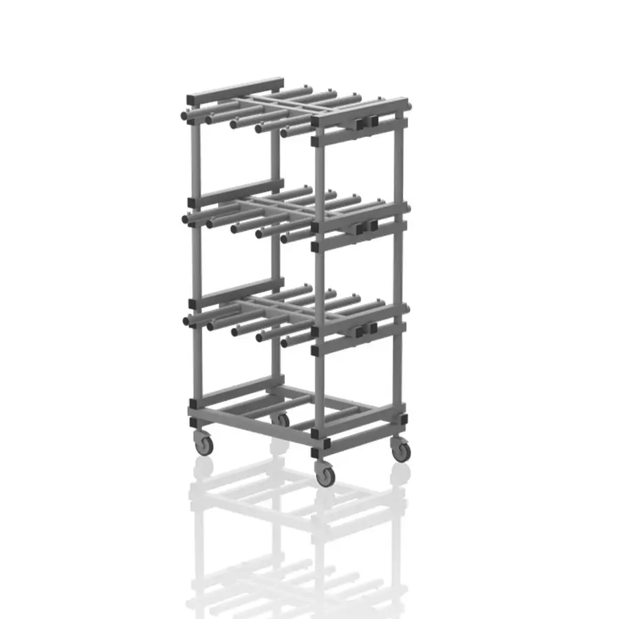 Mobile shelf for lifejackets | Harmaa 169 x 85 x 84 cm 