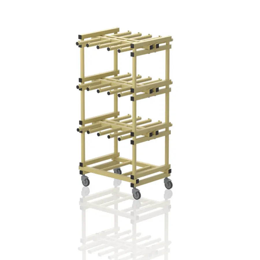 Mobile shelf for lifejackets | Keltainen 169 x 85 x 84 cm 
