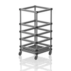 Säilytysvaunu vesinuudeleille 132 cm | Harmaa