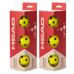 Head | Championship 40 Pickleball-pallo 6 kpl | Outdoor