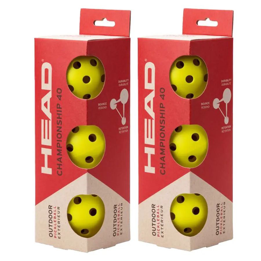Head | Championship 40 Pickleball-pallo 6 kpl | Outdoor 