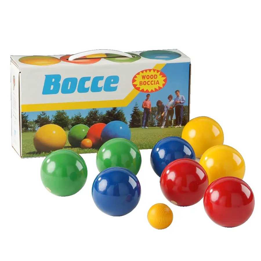 Boccia-peli, puiset kuulat Mukana säilytyslaukku 