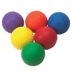 COLOUR JUMBO GOLF BALLS Sett med 6 stk