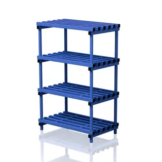Single section free standing shelves Blu e 60 cm