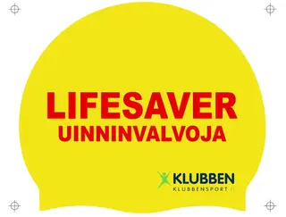 Lifesaver Uimalakki Klubben-logolla