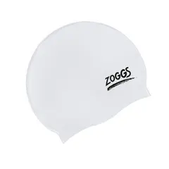 Zoggs Silicone Cap Plain White