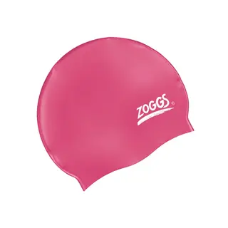 Zoggs Silicone Cap Plain Pink