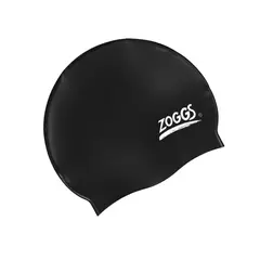 Zoggs Silicone Cap Plain Black