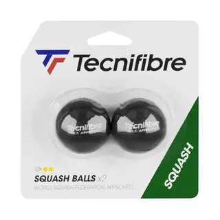 Tecnifibre Squashpallot Yellow Dot (2) Eritt&#228;in heikko pomppu | Ottelu