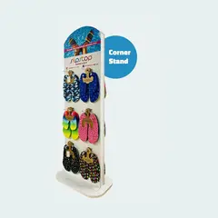Slipstop | Myyntiteline Kulma 139 cm | 2 sivua, 6 piikki&#228; per sivu