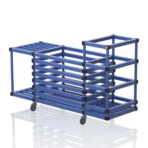 Varustevaunu märkätiloihin Kolme eri osiota | 198 x 69 x 111 cm