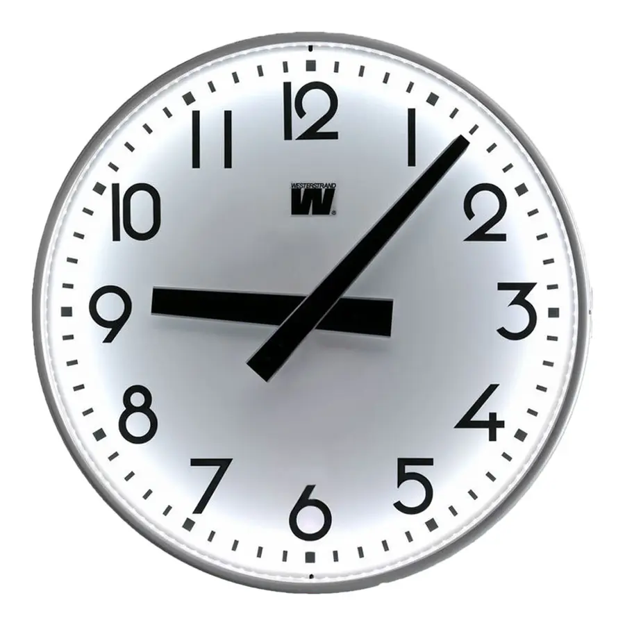 Westerstrand | Analoginen Kvartsikello 60 cm | LED-valaistus | GPS | 230 VAC 