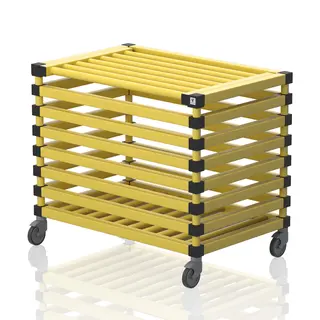 T(S) with top cover Yellow 104 x 69 x 84 cm