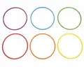 ?FLAT HOOP Ø60 cm - MAXI PACK OF 6 MULTICOLOURED