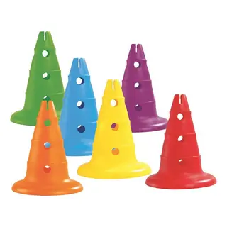 MAXI PACK PERFORATED CONES H: 32 cm - MULTICOLOURED