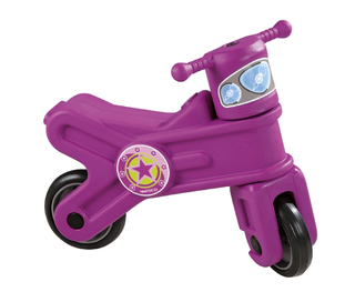Lasten moottoripyörä Girly violetti 2-5 vuotiaille - sopii sisälle ja ulos