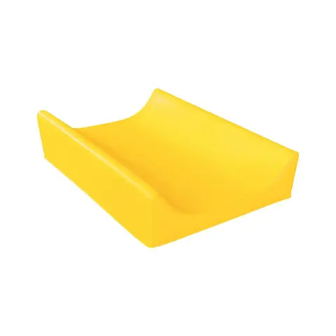 Hoitoalusta korkealla reunalla 70 x 50 x 5/15 cm | Keltainen