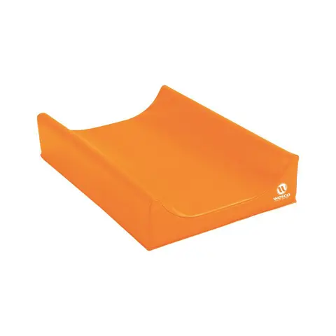 Hoitoalusta korkealla reunalla 70 x 50 x 5/15 cm | Kirkaan oranssi